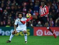 Inaki Williams (R) can trouble any defense with his speed
